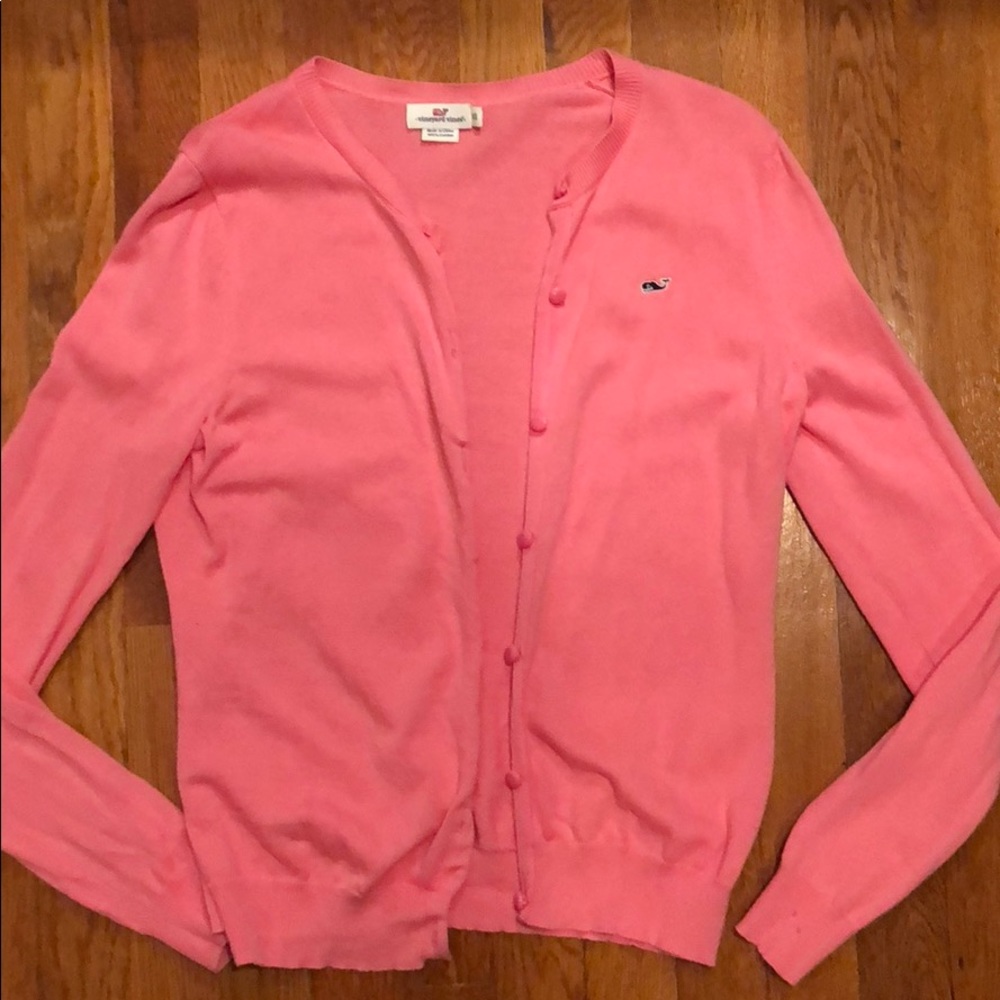 Vineyard Vines Pink Cardigan size XS